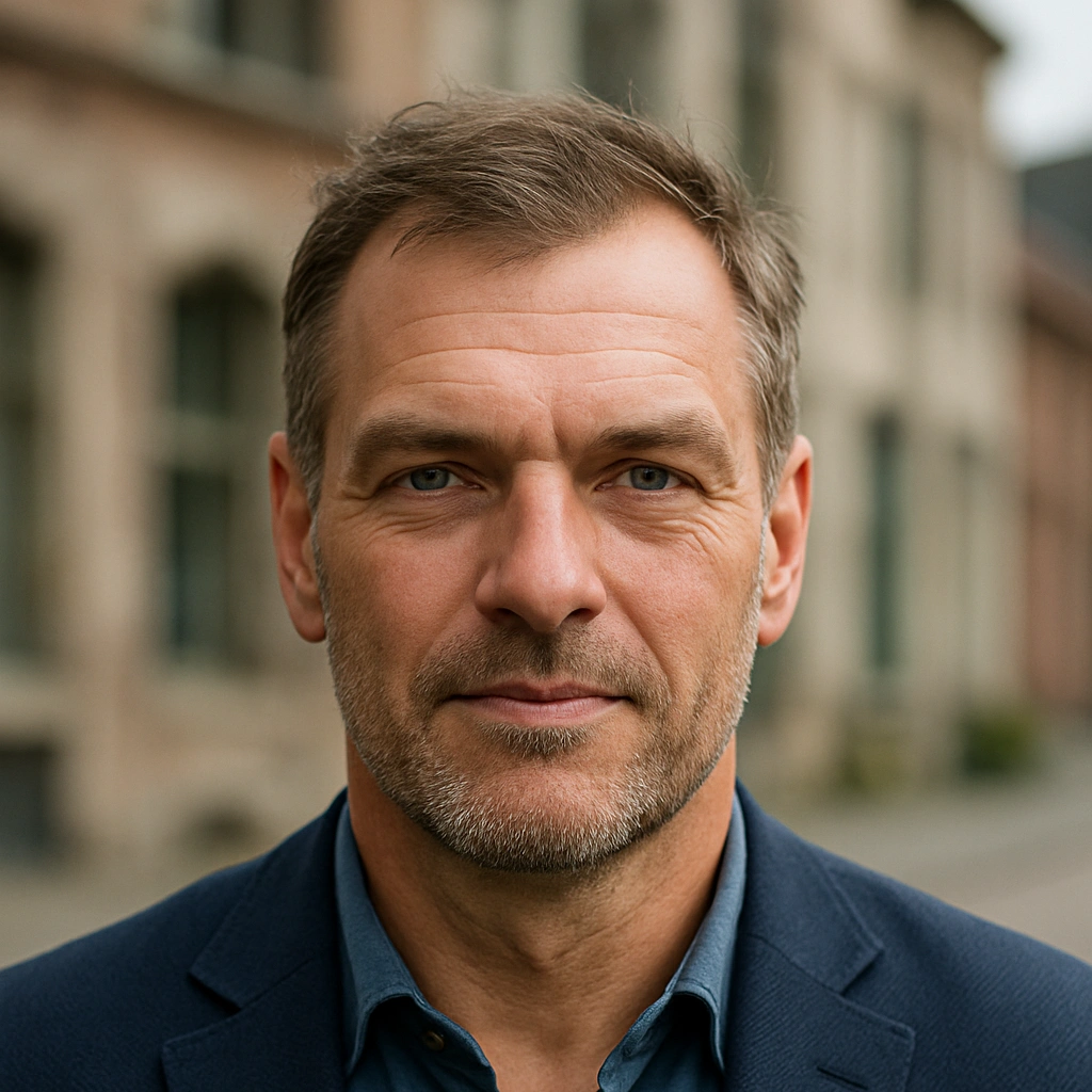 Portrait d'un homme d'une cinquantaine d'années (généré par ChatGPT)